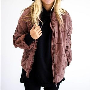 Free people quilted dolman jacket